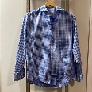 Men's Blue Checkered Shirt